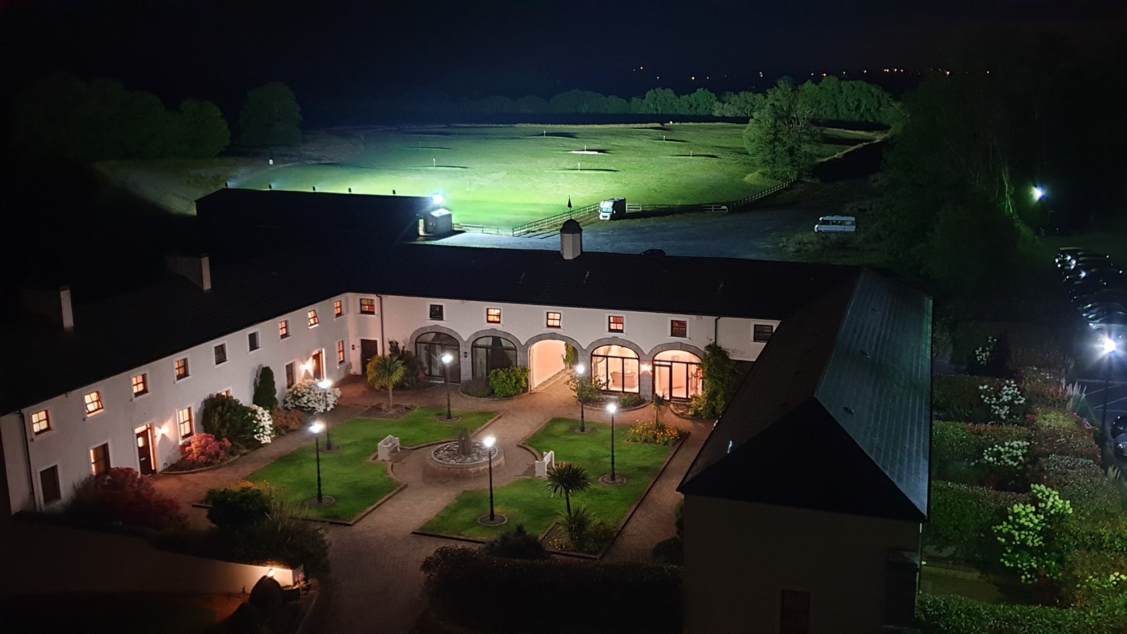 New Forest Estate at night